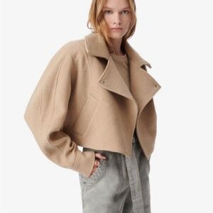 IRO Women's Beige Cape Jacket